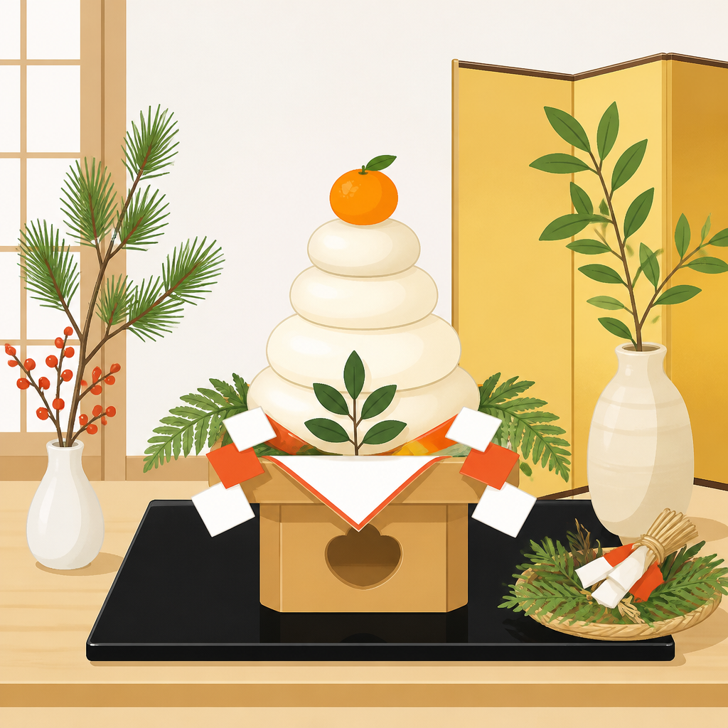 おけそく餅の飾り方が機能する仕組み