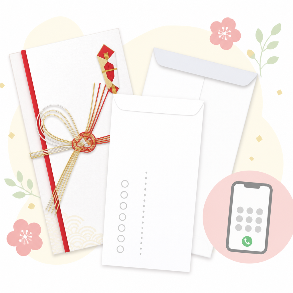 ご祝儀袋の中袋に書く電話番号とは