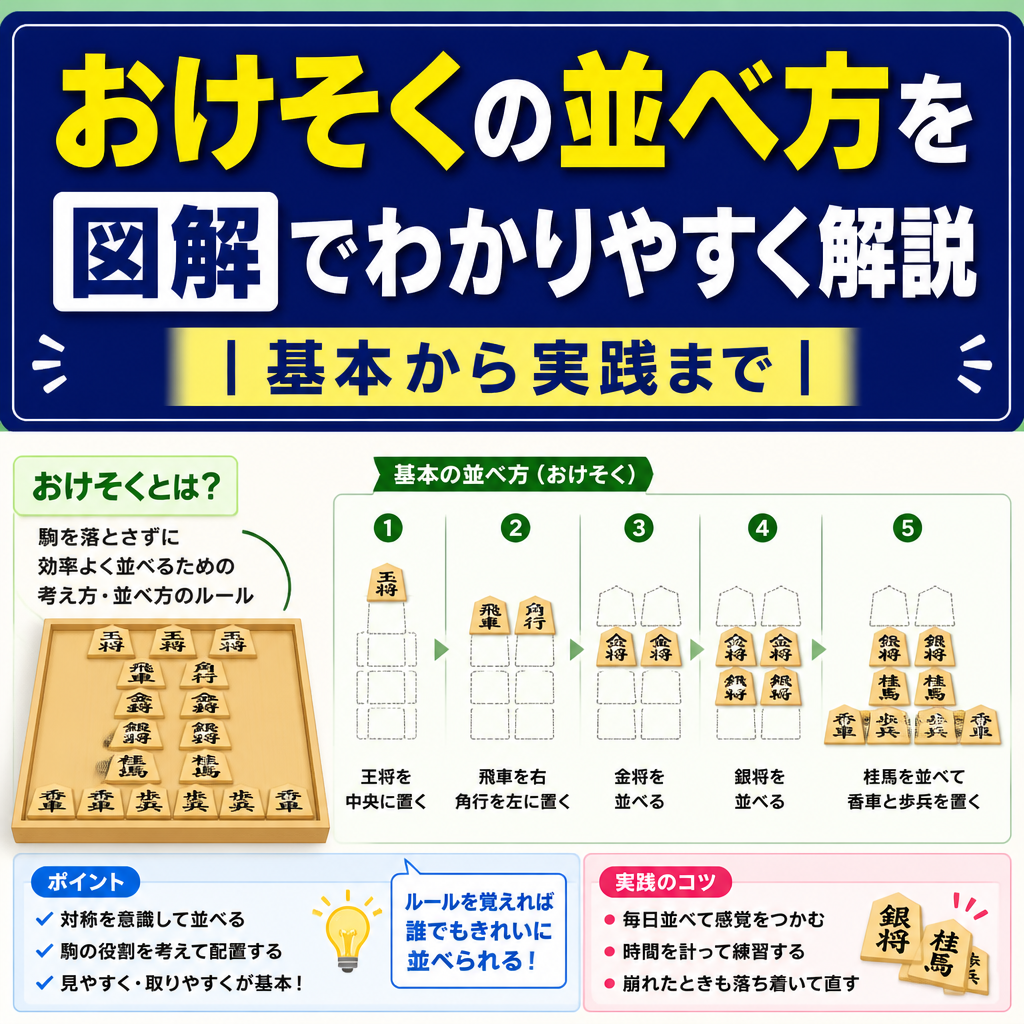 おけそくの並べ方を図解でわかりやすく解説｜基本から実践まで