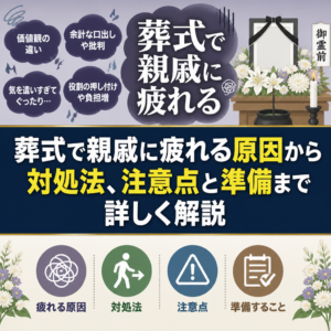 葬式で親戚に疲れる原因から対処法、注意点と準備まで詳しく解説