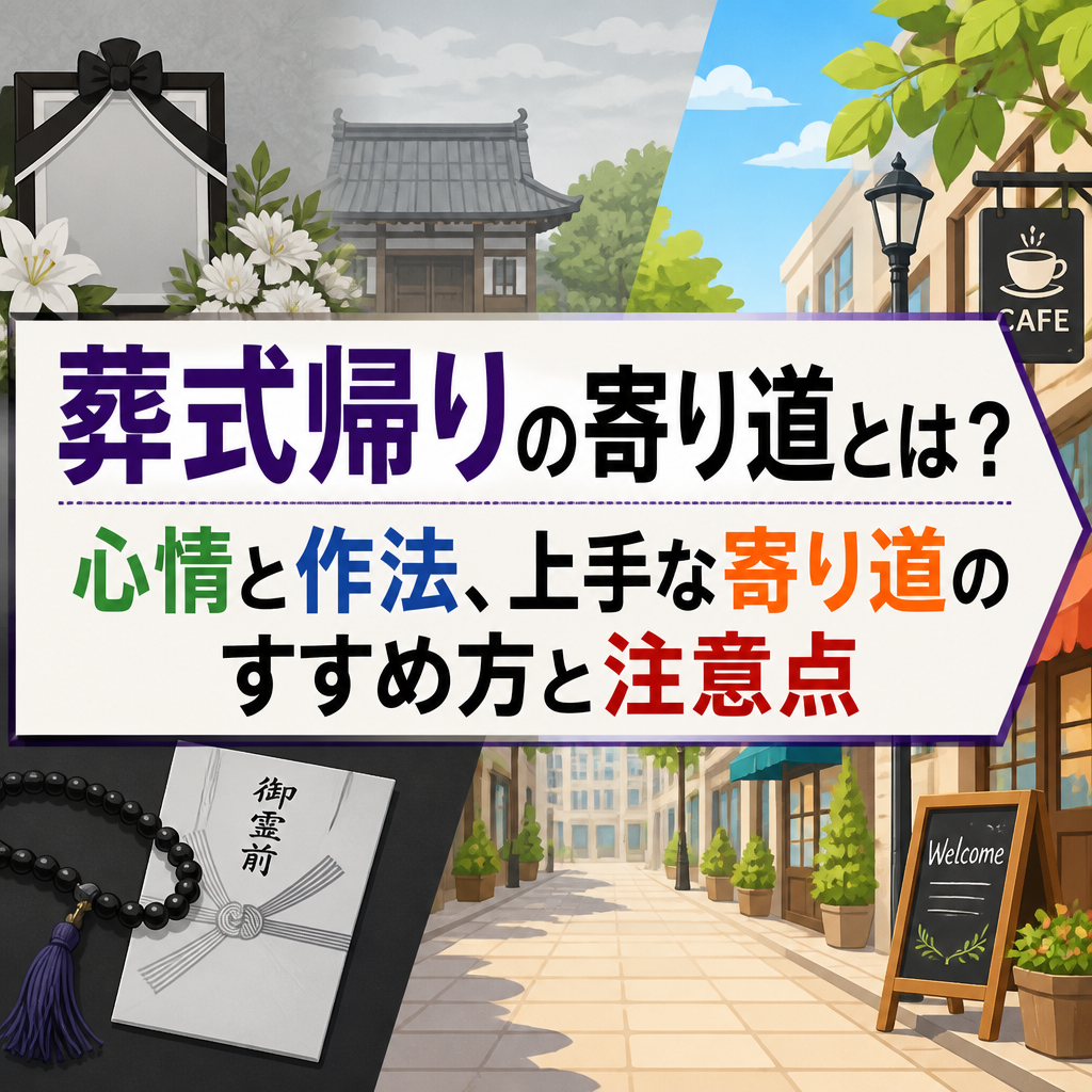葬式帰りの寄り道とは？心情と作法、上手な寄り道のすすめ方と注意点
