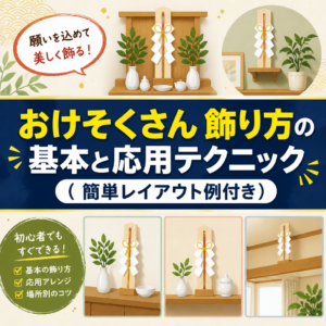 おけそくさん 飾り方の基本と応用テクニック（簡単レイアウト例付き）