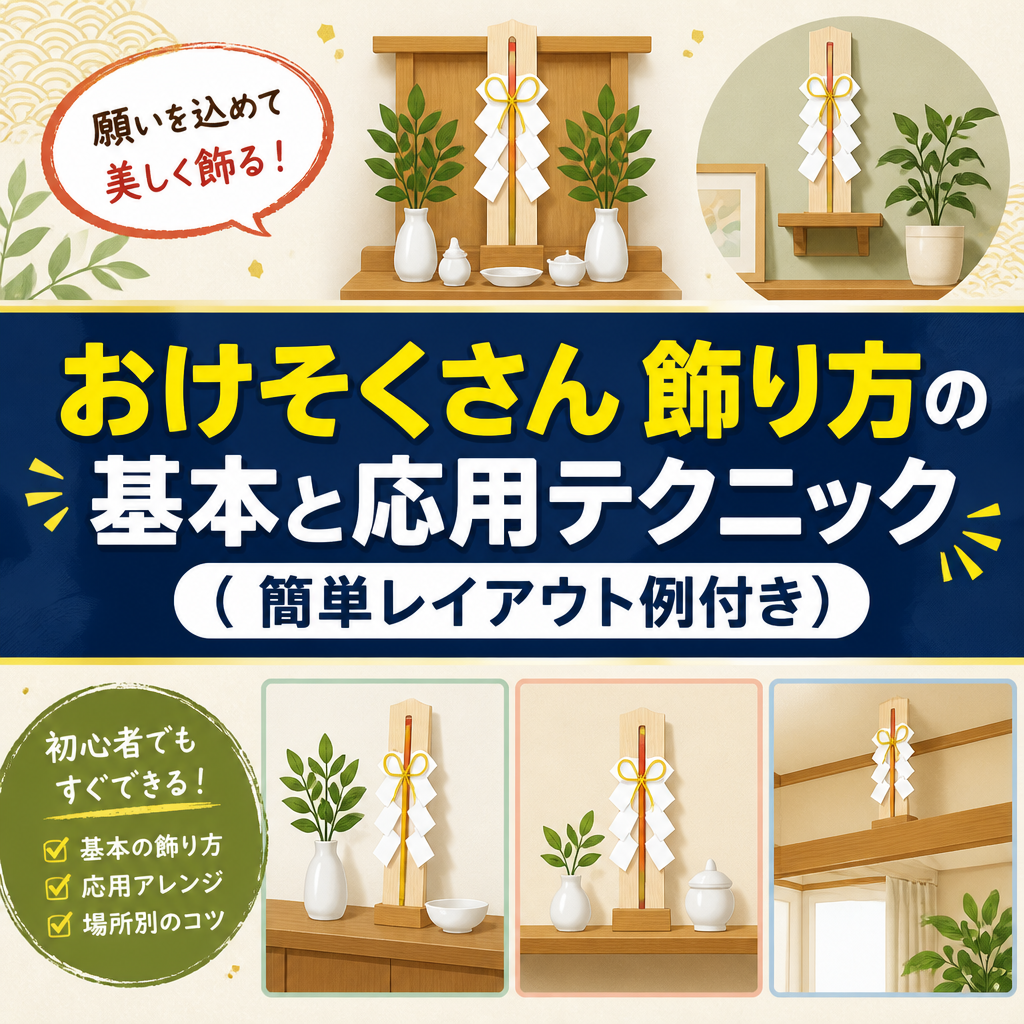 おけそくさん 飾り方の基本と応用テクニック（簡単レイアウト例付き）