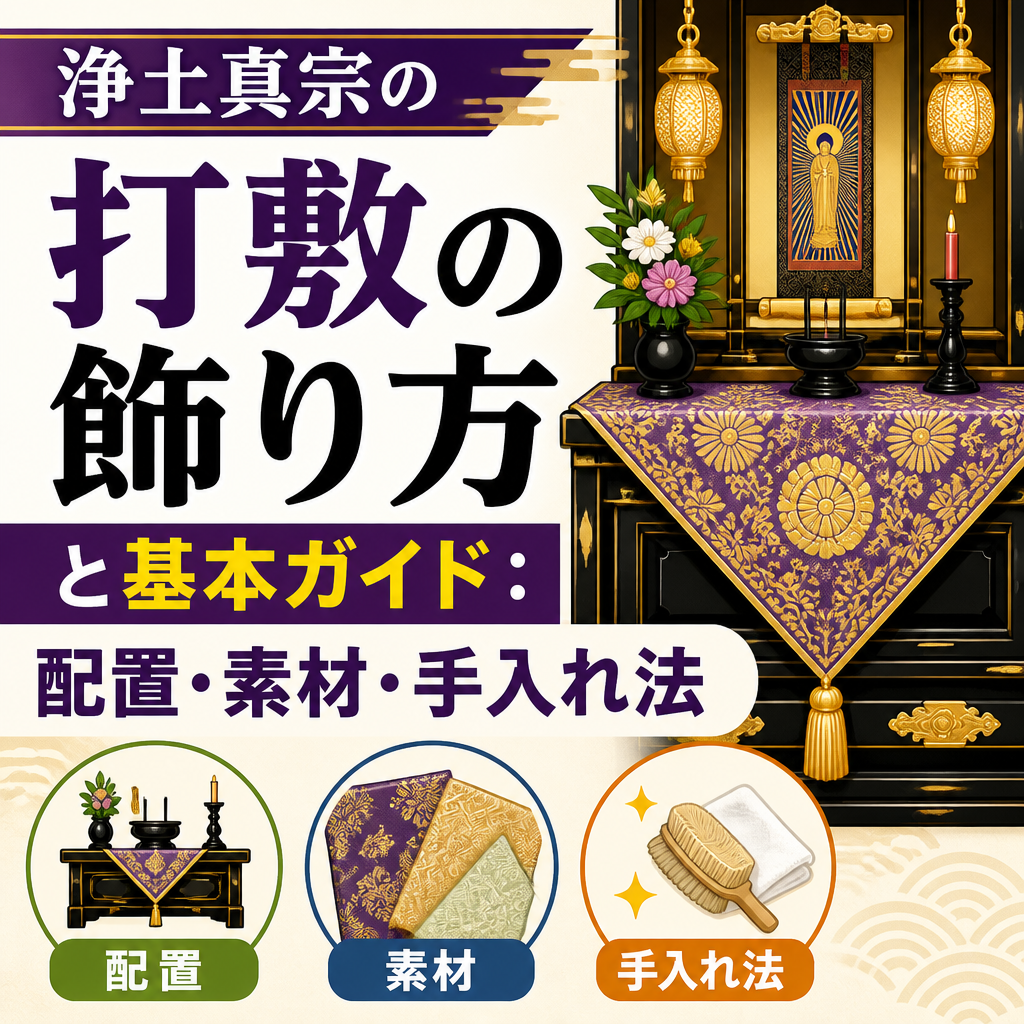 浄土真宗の打敷の飾り方と基本ガイド：配置・素材・手入れ法