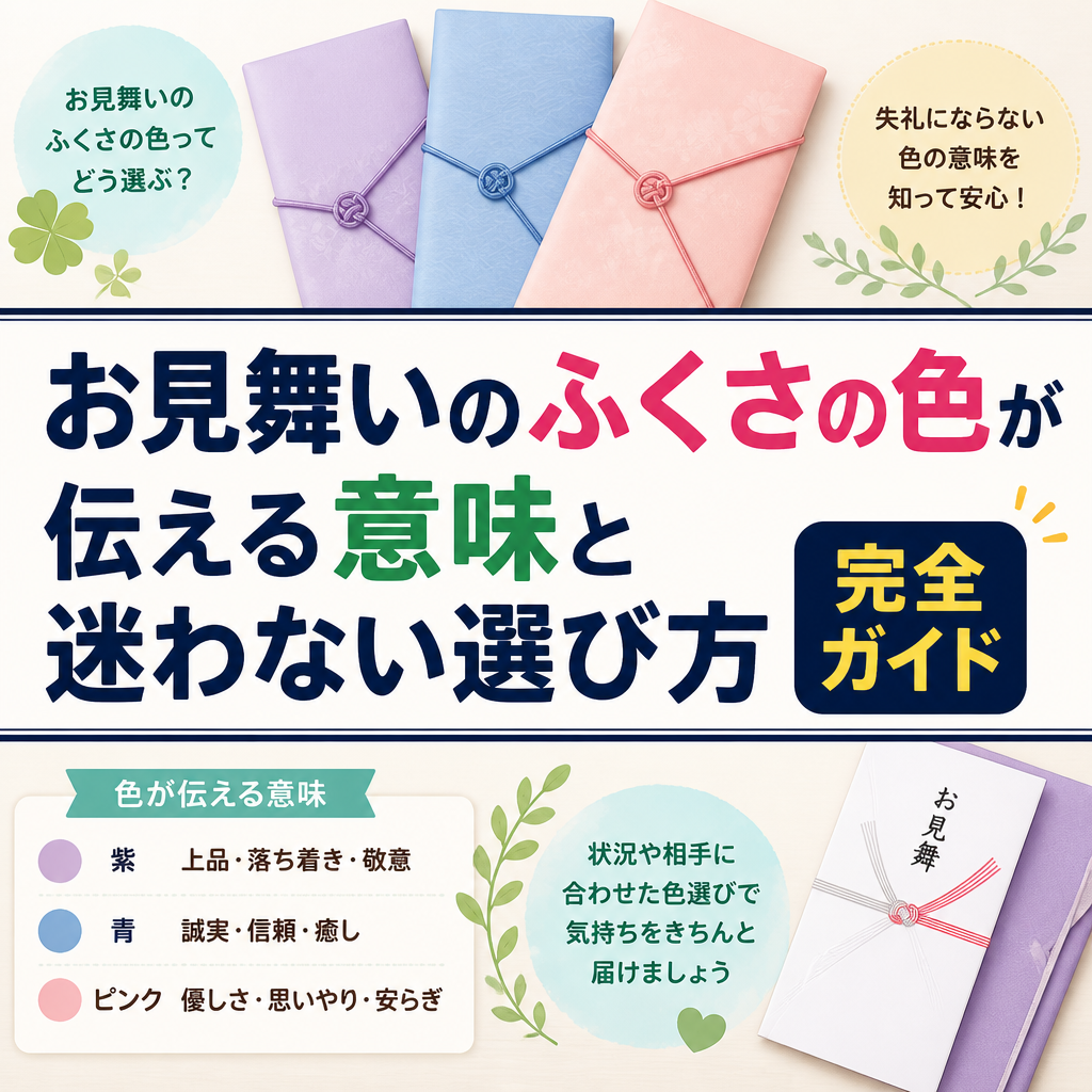 お見舞いのふくさの色が伝える意味と迷わない選び方完全ガイド