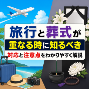 旅行と葬式が重なる時に知るべき対応と注意点をわかりやすく解説