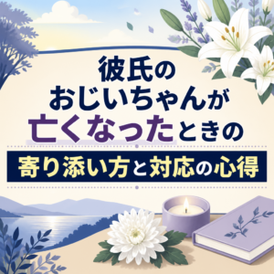 彼氏のおじいちゃんが亡くなったときの寄り添い方と対応の心得