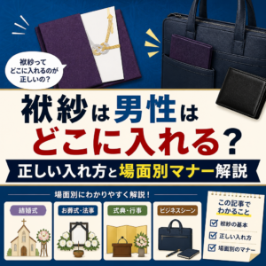 袱紗は男性はどこに入れる？正しい入れ方と場面別マナー解説