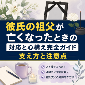 彼氏の祖父が亡くなったときの対応と心構え完全ガイド支え方と注意点