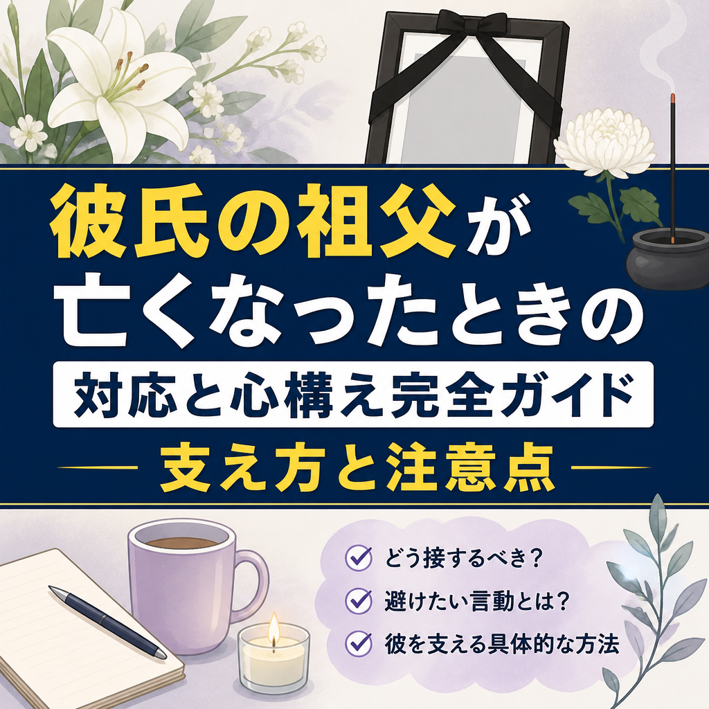 彼氏の祖父が亡くなったときの対応と心構え完全ガイド支え方と注意点