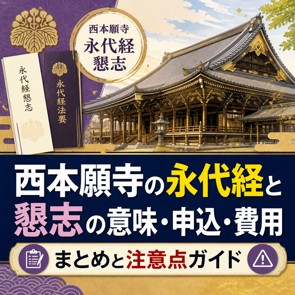 西本願寺の永代経と懇志の意味・申込・費用まとめと注意点ガイド